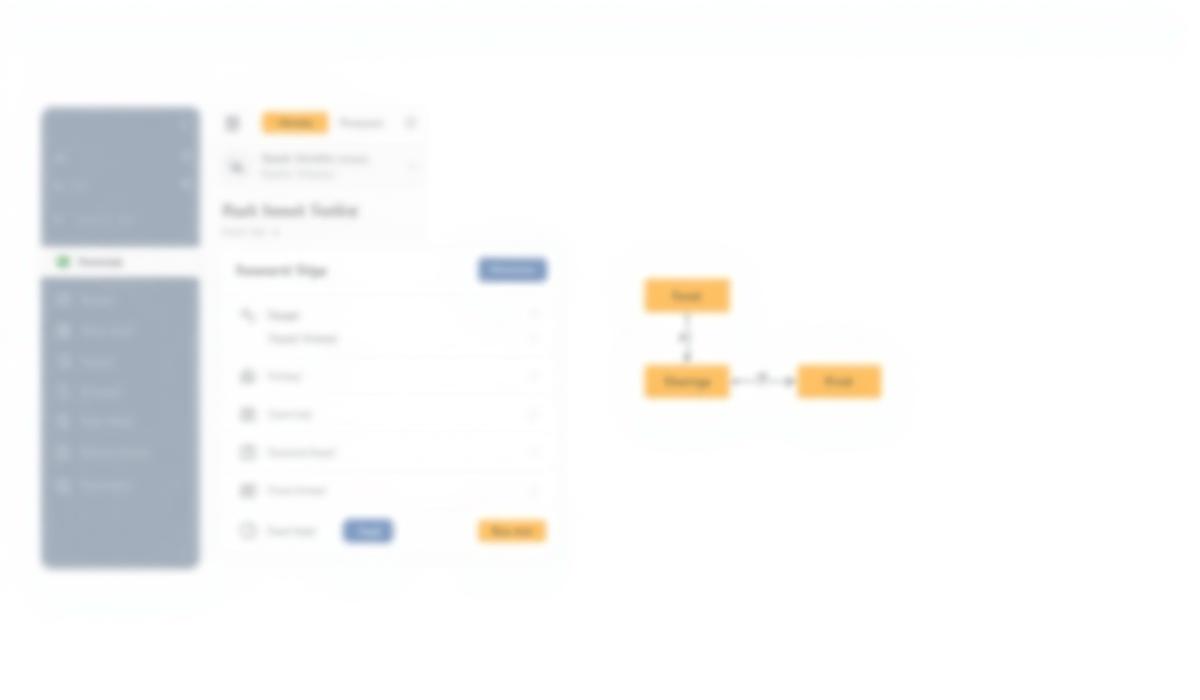 Tela do builder de workflows com o gatilho Form Submitted filtrado por um formulário específico.